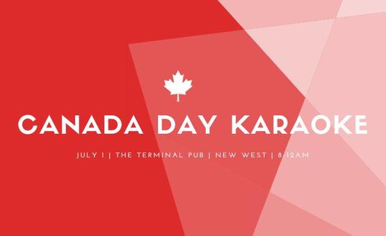 Canada Day Karaoke at the Terminal Pub