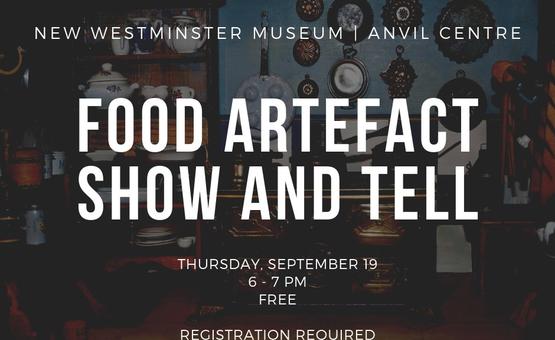 Food Artefact Show-and-Tell (All Ages)