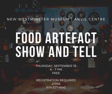 Food Artefact Show-and-Tell (All Ages)