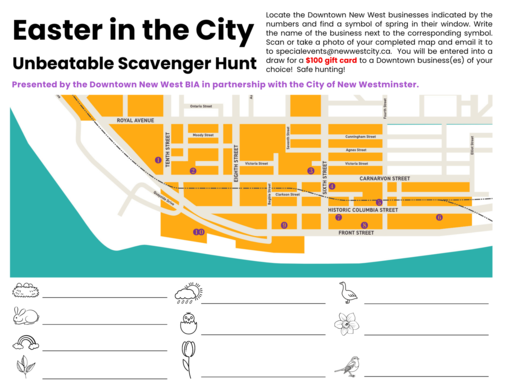 Easter in the City map
