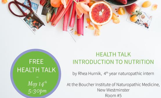 Health Talk - Introduction to Nutrition